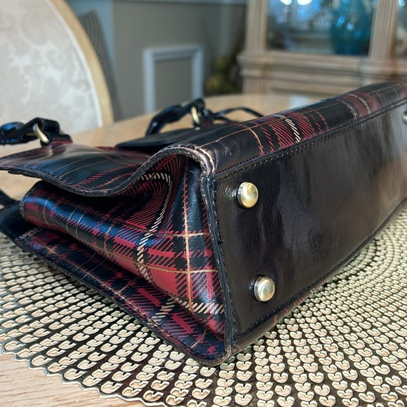 Patricia Nash Rienzo Satchel - Autumn Plaid Purse - Picture 6 of 15